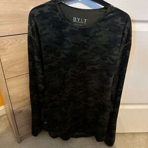 Men's Camouflage Long Sleeve Shirt - Green